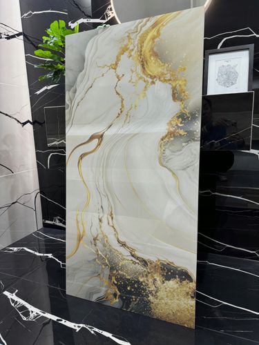 Gres polerowany 120x60 ZŁOTE REFLEKSY marmur WYSOKI POŁYSK - HIT!!! na Arena.pl