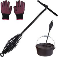 Uchwyt do pokrywy garnka lub kociołka żeliwnego