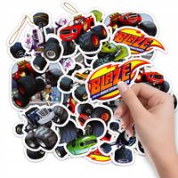 NAKLEJKI NA ZESZYT NALEPKA Z POSTACIAMI BLAZE I SUPERMASZYNY WZORY 10SZT