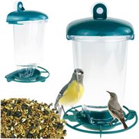 KARMNIK DLA PTAKÓW NA KARMĘ ZIARNA NA OKNO Z DASZKIEM POIDEŁKO