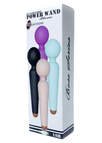 stymulator rechargeable power wand usb 10 functions   purple na Arena.pl