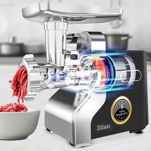 MASZYNKA DO MIELENIA MIĘSA METAL PREMIUM 3 SITA + SZARPAK MOC 2100W na Arena.pl