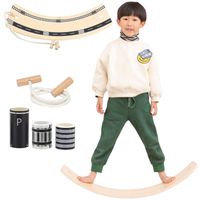 DLA DZIECI DREWNIANA DESKA BALANSUJĄCA