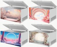 Naklejka samoprzylepna okleina na zamrażarkę zmywarkę pralkę PODIUM WZORY