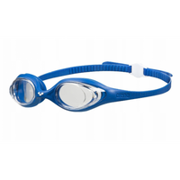 ARENA OKULARY TRENINGOWE SPIDER CLEAR-BLUE-WHITE BASEN PLAŻA PŁYWANIE