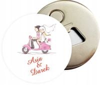 Otwieracz z magnesem ŚLUB WESELE podziękowanie za przybycie dla gości