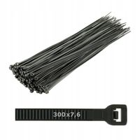 Opaski zaciskowe kablowe trytytki UV 300x7,6 100szt