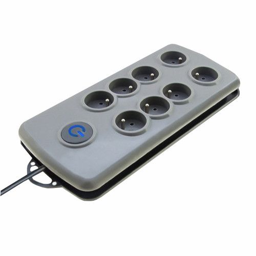 QOLTEC LISTWA ANTYPRZEPIĘCIOWA 8 GNIAZD 2,5M SZARA na Arena.pl