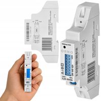 LICZNIK ENERGII JEDNOFAZOWY PODLICZNIK PRĄDU 1 FAZOWY podświetlenie