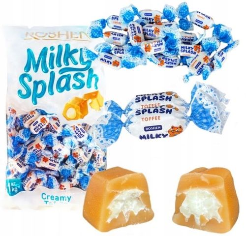 Roshen Milky Splash Toffi z nadzieniem mlecznym 1 kg na Arena.pl