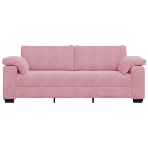 Sofa 3-osobowa, różowa, 178 cm, aksamit na Arena.pl