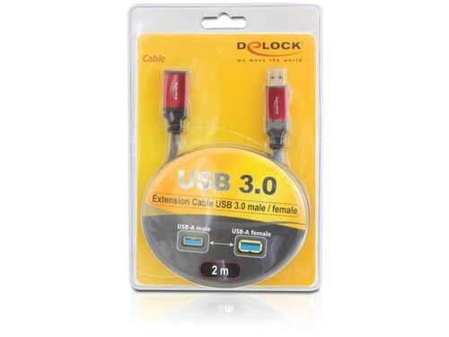 Delock Przedłużacz USB 3.0 AM-AF 2m Premium na Arena.pl