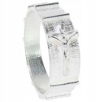 Różaniec srebrny obrączka różańcowa na palec dziesiątek srebro pr. 925 r.26