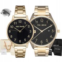 Zestaw zegarków dla par PAUL LORENS na bransolecie IDEALNY NA PREZENT + BOX