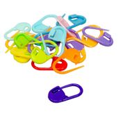 Plastikowe AGRAFKI znaczniki oczek markery 11x21mm mix 20szt.