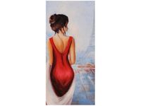 OBRAZ PARIS WALK WIEŻA EIFFA KOBIETA KOLORY