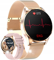 SmartWatch EKG Zegarek Damski BMI Pomiar GLUKOZY AMOLED ROZMOWY CIŚNIENIE