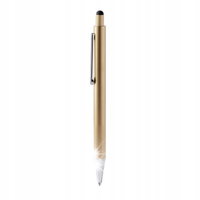 DŁUGOPIS BIUROWY SZKOLNY GARET ZŁOTY TOUCH PEN TUSZ NIEBIESKI JUMBO 10 SZT