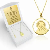 ZŁOTY MEDALIK 333 ŁAŃCUSZEK CHRZEST KOMUNIA GRAWER