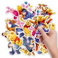 NAKLEJKI ETYKIETY NA ZESZYT NALEPKA Z POSTACIAMI KUBUŚ PUCHATEK WZORY 10SZT