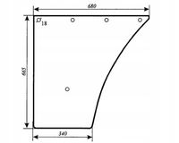 Szyba drzwi dolna FENDT Farmer 200S 247811030111