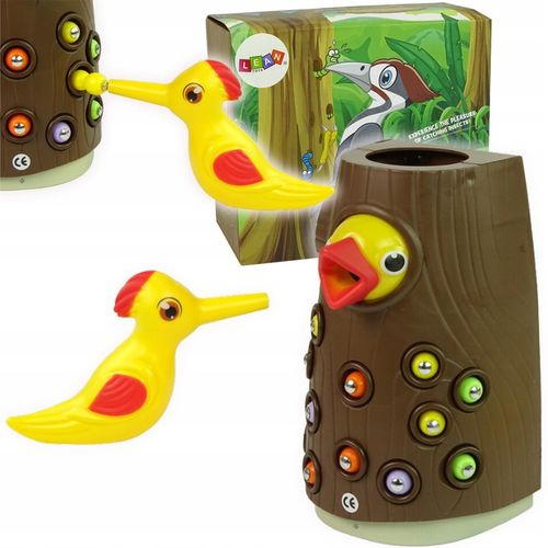 Gra Zręcznościowa Magnetyczna Złap Robaczka Nakarm Ptaszka Dzięcioł na Arena.pl