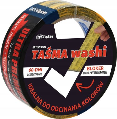 BLUE DOLPHIN TAŚMA WASHI PREMIUM 47mm x 50m na Arena.pl