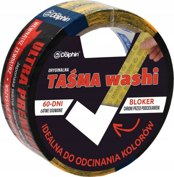 BLUE DOLPHIN TAŚMA WASHI PREMIUM 47mm x 50m zdjęcie 10