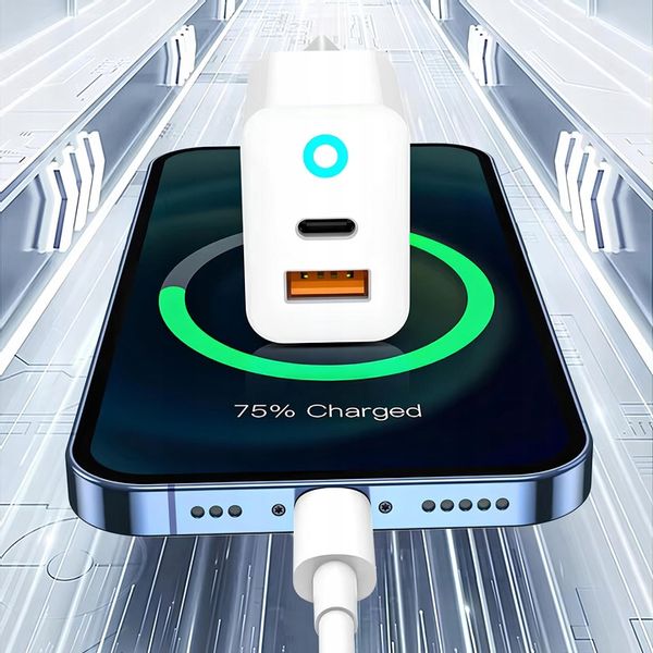 Szybka Ładowarka PD 20W do Telefonu IPHONE 12 13 14 PRO MAX 2x USB QC 3.0 zdjęcie 11