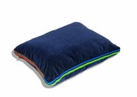 Emaga Duża welurowa, granatowa poduszka folk glamour, 55x45x3,5cm