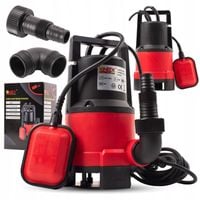 POMPA DO WODY CZYSTEJ BRUDNEJ DESZCZÓWKI 1600W ZANURZENIOWA PLASTIK PŁYWAK