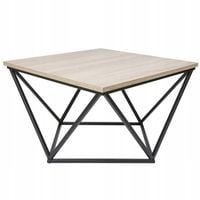 Stół stolik kawowy 60 cm kwadratowy loft ciemny