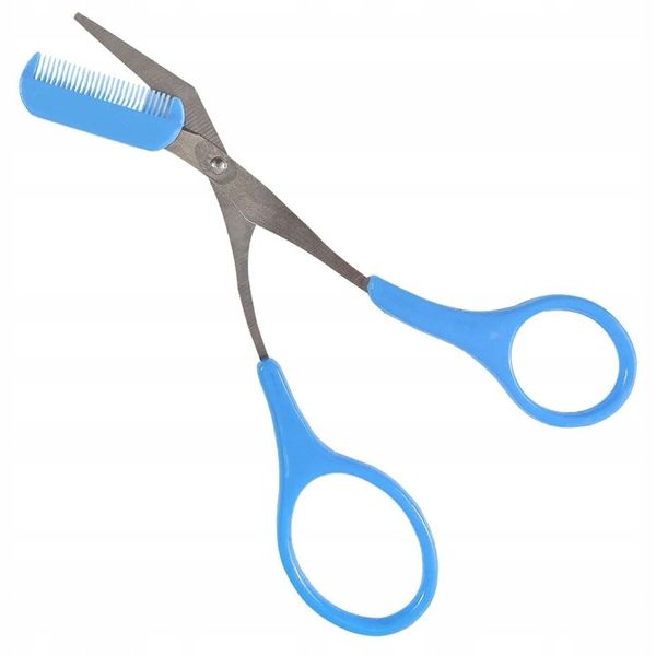 Nożyczki Do Stylizacji Regulacji Brwi z Grzebykiem zdjęcie 3