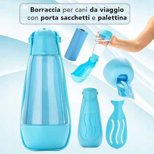 Butelka dla psa na wodę/woreczki/łopatka, 3w1, 420ml IDEALNY PREZENT na Arena.pl