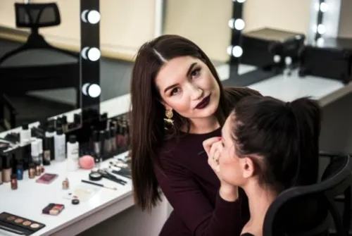 Krzesło do Makijażu Make-Up Aluminiowe + Zagłówek na Arena.pl