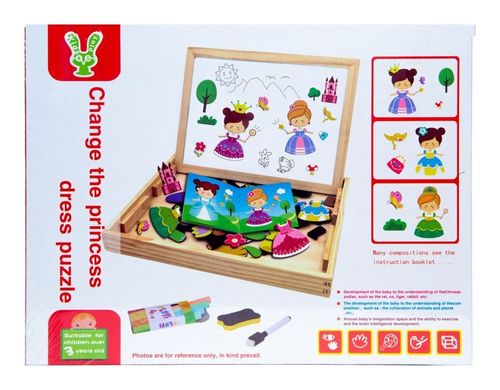 Drewniana wielofunkcyjna tablica edukacyjna 2w1 na Arena.pl