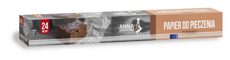 ANNA ZARADNA Papier do pieczenia brązowy 24m zdjęcie 1