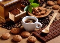 FOTOTAPETA kuchenna do kuchni KAWA CZEKOLADA