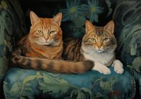 Plakat 84x59,5cm Koty na Fotelu