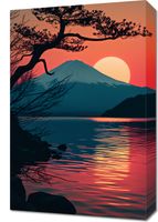 Obraz 40x60cm Góra Wieczorem