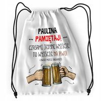 Plecak Dla Pauliny Sportowy Szkolny Worek Torba Z Nadrukiem Ze Zdjęciem