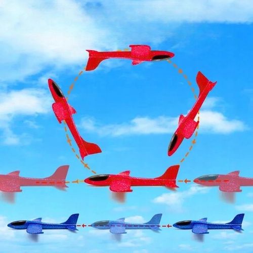 12X SAMOLOT STYROPIANOWY SZYBOWIEC RZUTKA SAMOLOTY ZE STYROPIANU DLA DZIECI na Arena.pl