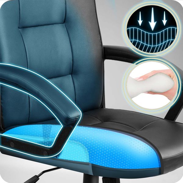 Fotel biurowy obrotowy Sofotel czarny zdjęcie 11