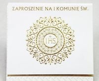 zaproszenie komunia święta 10szt 8145