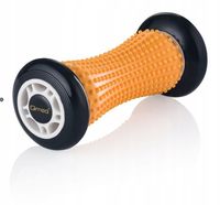 Wałek z wypustkami Qmed 17 cm x 7 cm pomarańczowy