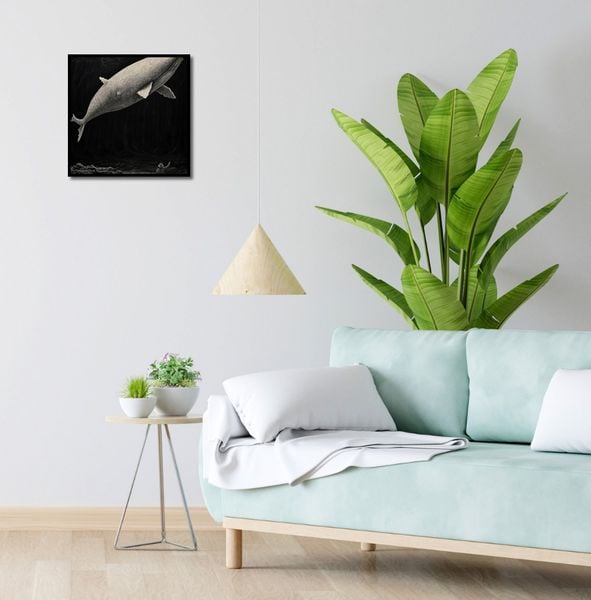 Plakat 40x40cm Biały Wieloryb zdjęcie 4