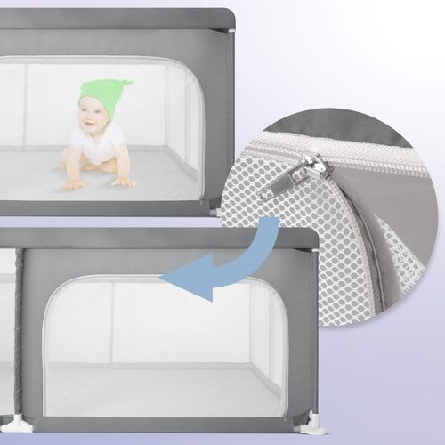 Duży Kojec dziecięcy łóżeczko Plac zabaw z podłogą Suchy basen 150x200 na Arena.pl