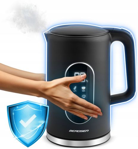 CZAJNIK ELEKTRYCZNY REGULACJA TEMPERATURY 2200W PANEL DOTYKOWY 1,7L BERDSEN na Arena.pl