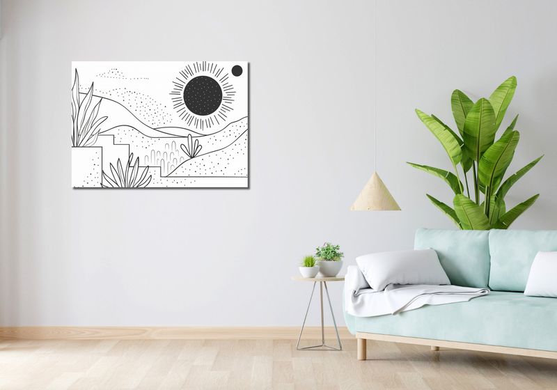 Obraz 100x70cm Linearny Pejzaż zdjęcie 2