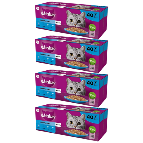 Whiskas Karma dla kotów Rybne przysmaki w galaretce 85 g x 160 sztuk na Arena.pl